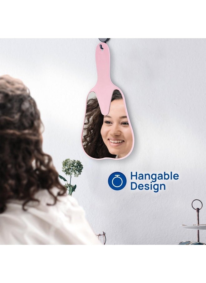 Tooth Shaped Mirror, Dental Handheld Mirror For Dental Clinic Salon Makeup Home, White