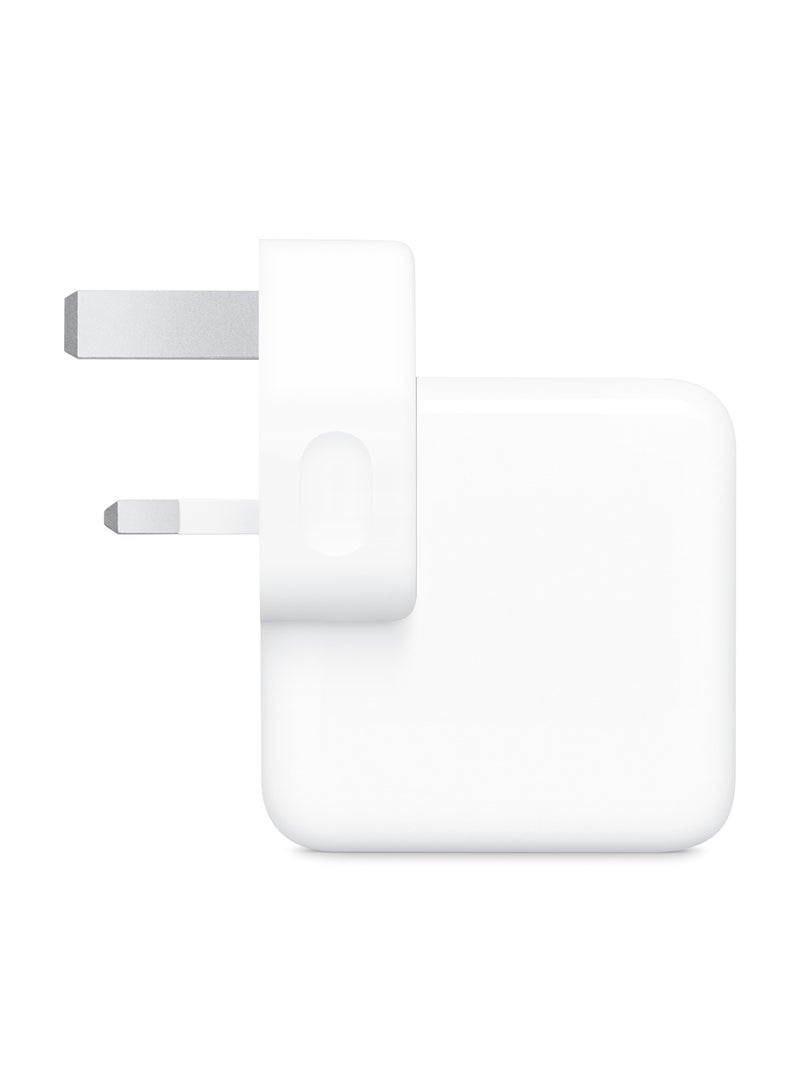 35W DUAL USB-C POWER ADAPTER-ZEE White