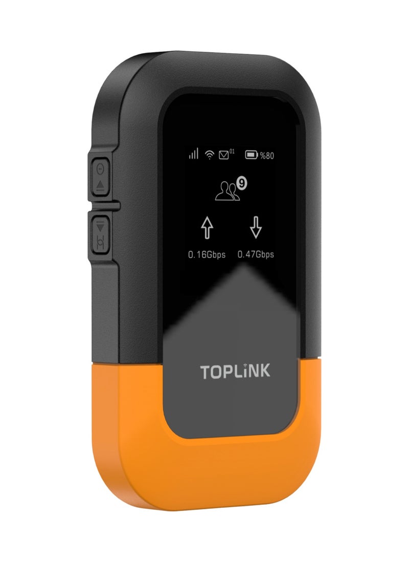 TOPLINK HW77C 4G Mobilie Wi-Fi Router With 3000mAh Battery ，LTE Cat4, Connects Up 32 Users,300Mbps Wireless