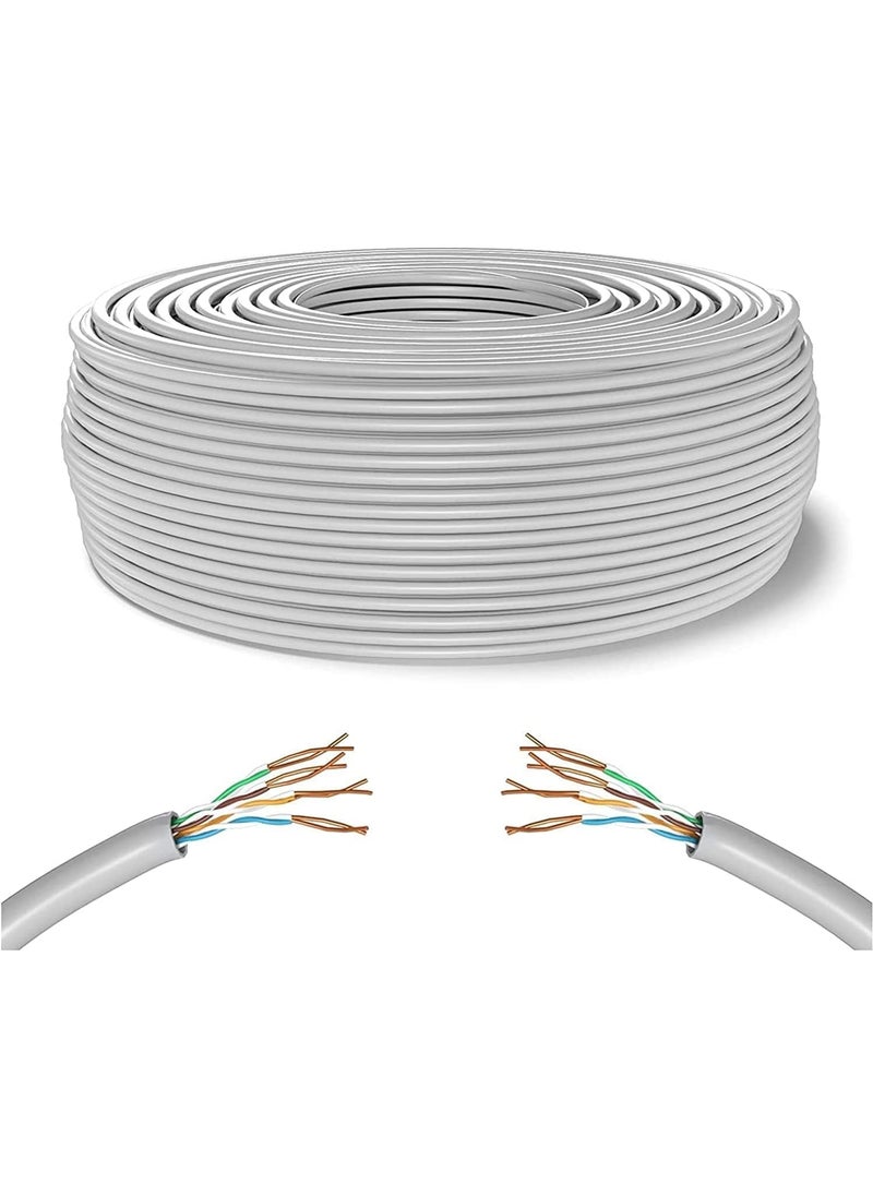 FB Cat 6 Ethernet Bulk Cable Bundle 305 Meter 1000FT (Cat6 Cable,) Ethernet Computer UTP LAN Network Internet Cord,Color (Grey)