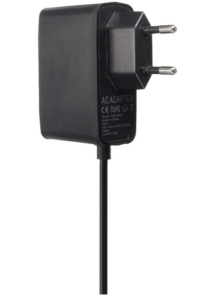 Black AC 100V-240V Power Supply EU Plug Adapter USB Charging Charger compatible with Xbox 360 Kinect Sensor