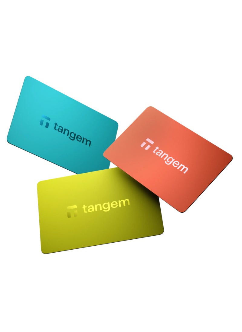 Tangem Crypto Hardware Wallet 2.0 - Vivid (Pack of 3 Cards)