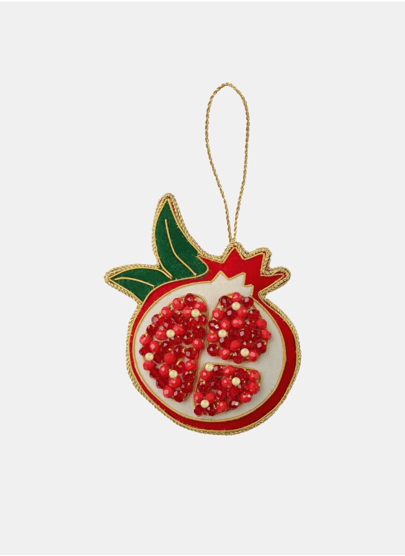 Christmas Decoration FABRIC HANDMADE ORNAMENTS POMEGRANATE