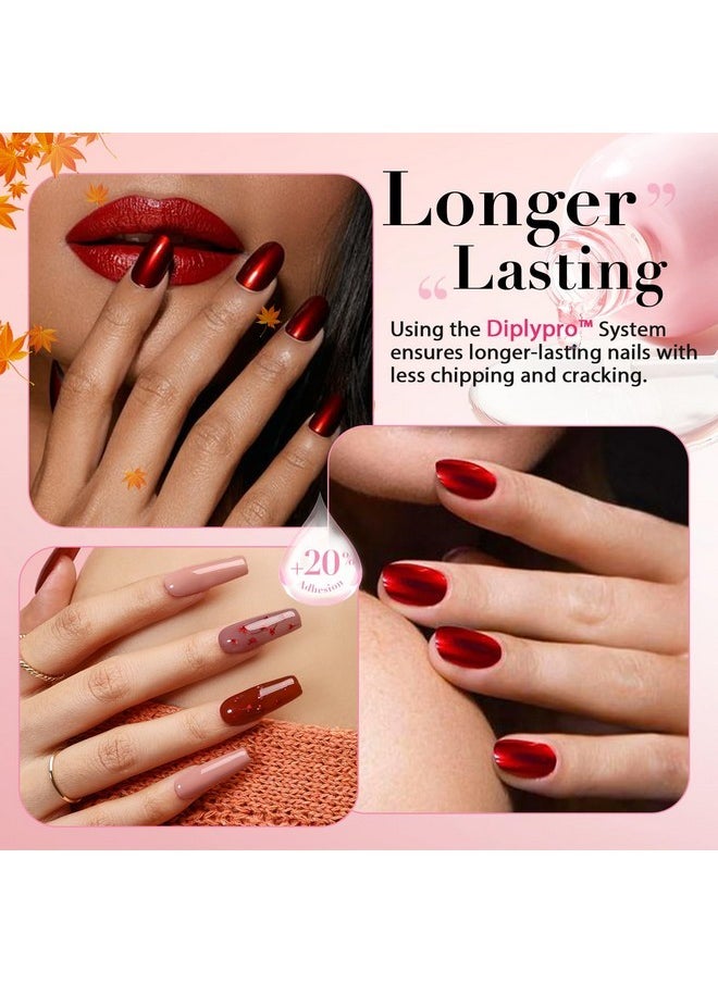 Dip Powder Liquid Set 4 Pcs Clear Dipping Powder Base Activator Top Coat And Brush Saver For Dip Powder Nail Kit 15Ml/0.57Oz Low Odor Nail Dip Liquid Set No Need Nail Lamp Diplypro