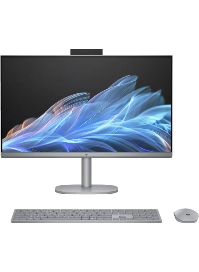 OmniStudio X  AIO With 27-Inch Display, Core Ultra 7 155H Processor/16GB RAM/1TB SSD/8GB Intel Iris Xe Graphics/Windows 11 English Silver