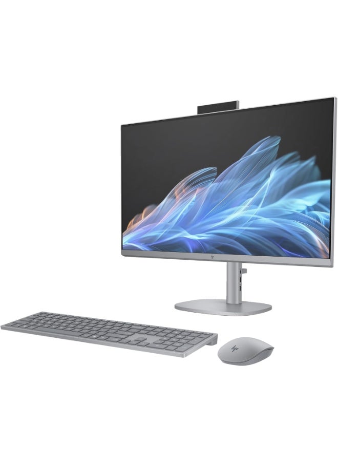 OmniStudio X  AIO With 27-Inch Display, Core Ultra 7 155H Processor/16GB RAM/1TB SSD/8GB Intel Iris Xe Graphics/Windows 11 English Silver