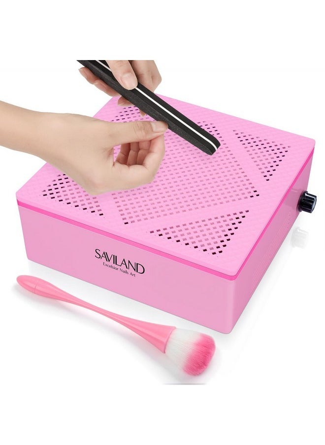 Nail Dust Collector: 60W Pro Nail Vacuum Dust Collector Electric Acrylic Nails Extractor Duster Collector Detachable Filter With Nail Dust Brush Nail Tech Quiet Nail Salon Studio Gift