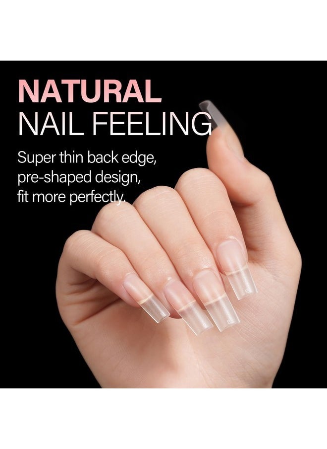 Medium Square Nail Tips 450Pcs Soft Gel Full Cover Nail Tips Matte Acrylic Upgraded No Need Files Press On Fake Nail Tips For False Nail Tips Extension Home Diy Nail Salon 15 Sizes