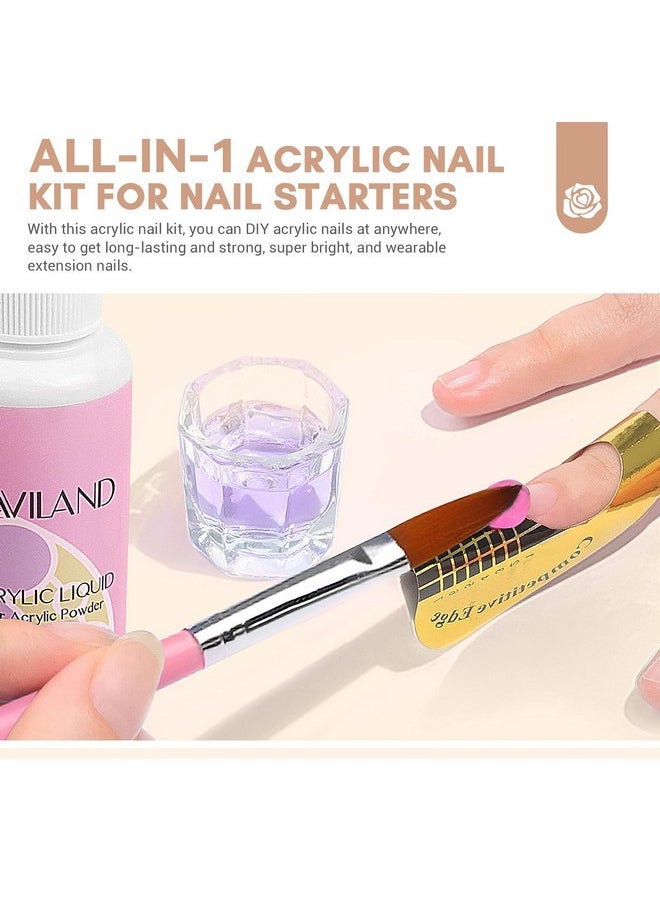 Acrylic Nail Kit With Drill: Starter Nails Kit Acrylic Set With Everything For Beginners Professional Nail Acrylic Kit With U V Light Acrylic Nail Kit For Beginners Gift Diy Home Salon