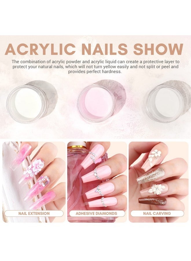 Acrylic Nail Kit With Drill: Starter Nails Kit Acrylic Set With Everything For Beginners Professional Nail Acrylic Kit With U V Light Acrylic Nail Kit For Beginners Gift Diy Home Salon