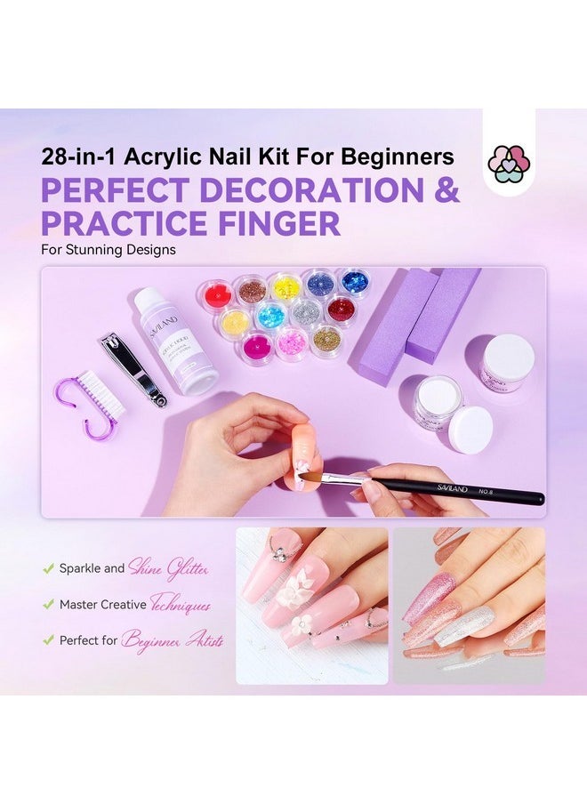 Acrylic Nail Kit With Everything: Acrylic Kit With Nail Drill Nail Kit Acrylic Set For Beginners Starter Acrylic Nail Set Full Acrylic Nail Supplies For Nail Extensions