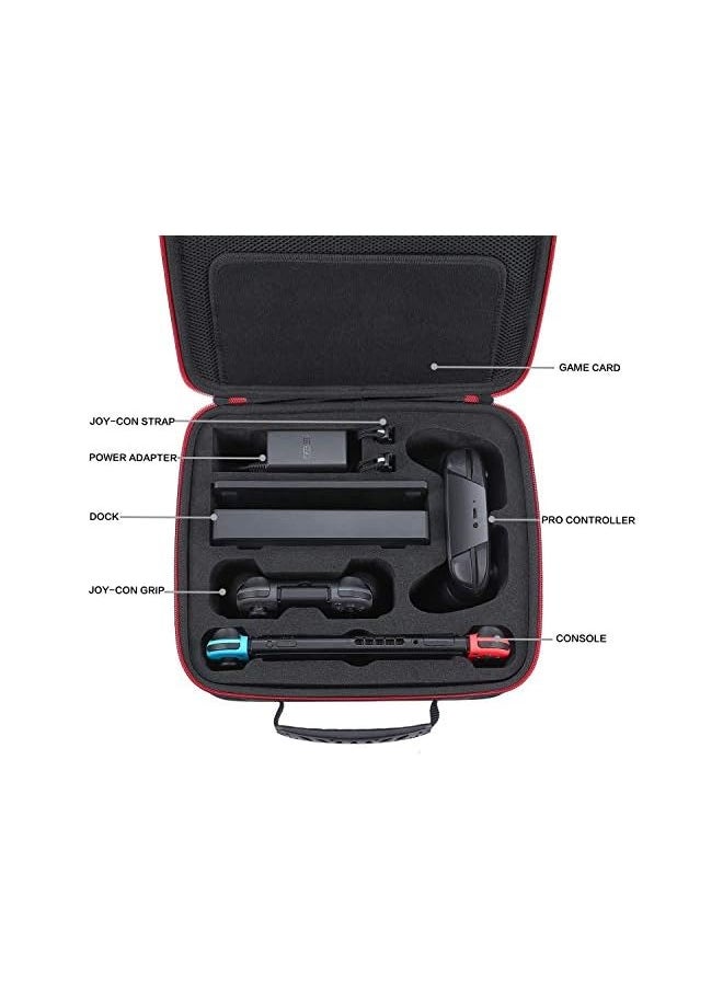 Hard Carrying Case Compatible with Nintendo Switch, Travel Case fit Switch Pro Controller