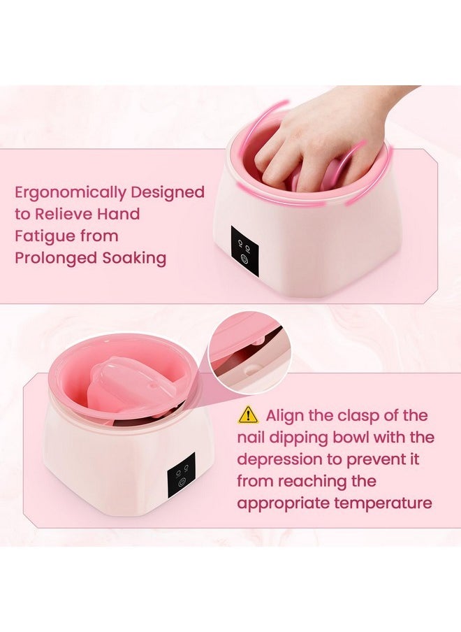 Nail Soaking Bowl Heated: 50% Faster Soak Off Bowl For Women - Electric Manicure Nail Bowl For Nail Salon Home