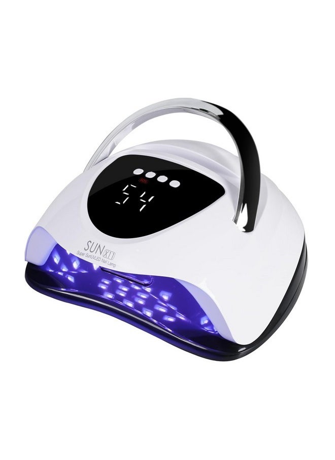 288W Uv Led Nail Lamp, Faster Nail Dryer Gel Polish Light For Hands & Feet, Professional Uv Nail Light With 4 Timers & Auto Sensor, Portable Handle Curing Uv Light For Nails Gel Lamp Machine