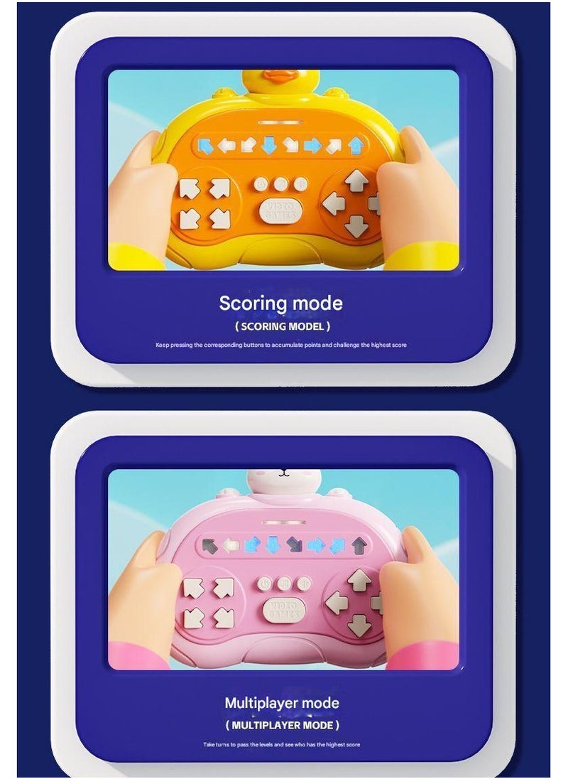 Rhythm Master Speed Push Game Console Palm Dance Machine Children's Puzzle Logic Thinking Challenge Toy【Astronaut】