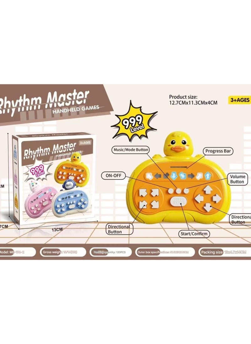 Rhythm Master Speed Push Game Console Palm Dance Machine Children's Puzzle Logic Thinking Challenge Toy【Astronaut】