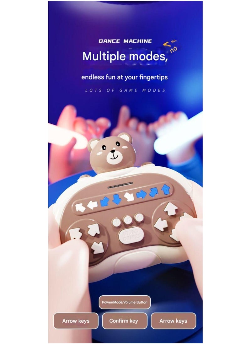 Rhythm Master Speed Push Game Console Palm Dance Machine Children's Puzzle Logic Thinking Challenge Toy【Astronaut】