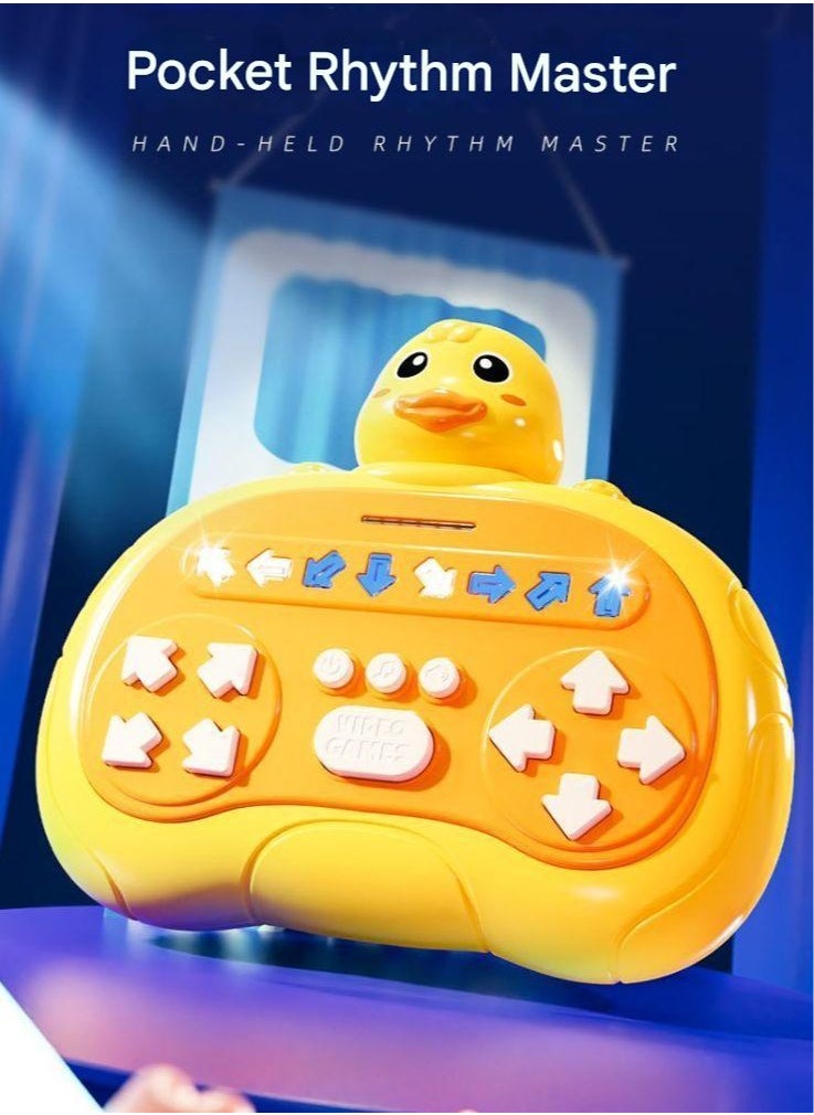 Rhythm Master Speed Push Game Console Palm Dance Machine Children's Puzzle Logic Thinking Challenge Toy【Astronaut】