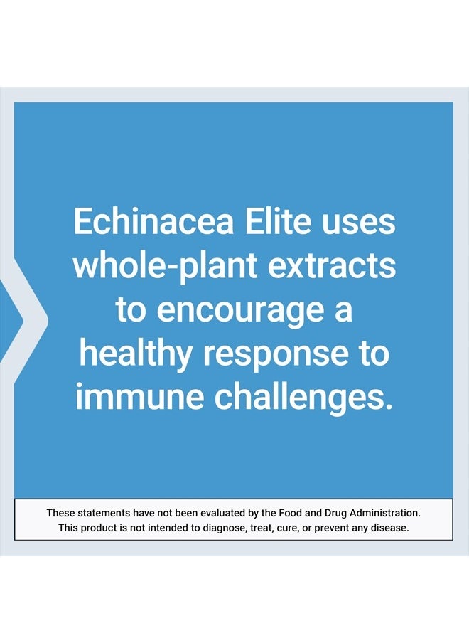 Echinacea Elite, echinacea herb for Immune Support, Dual-extracts, standardized Formula, Gluten-Free, Non-GMO, Vegetarian, 60 Capsules