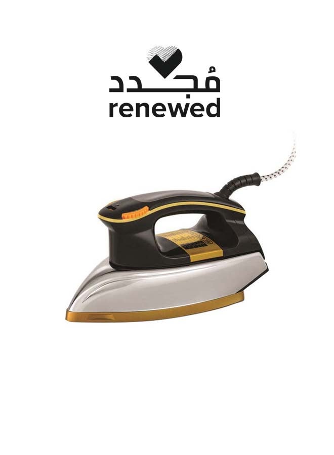 Renewed - Hand Held Dry Iron Heavy Weight (Damaged Box) 1200 W F550-B5 Black/Gold/White