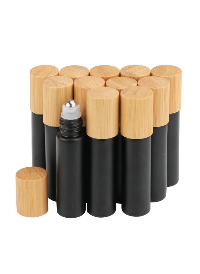 3Ml Roller Bottles 12Pack Amber Thick Glass Essential Oil Roller Bottles Stainless Steel Roller Ball With 2 Droppers