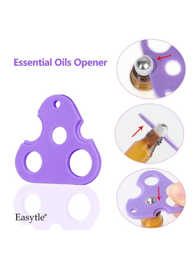 Essential Oil Tools Essential Oil Opener Essential Oil Key Tool For Essential Oil Accessories Includes 2 Openers, 6 Droppers, 6 Funnels, 72 Labels And Brush Tools Set For Glass Roll On Bottles