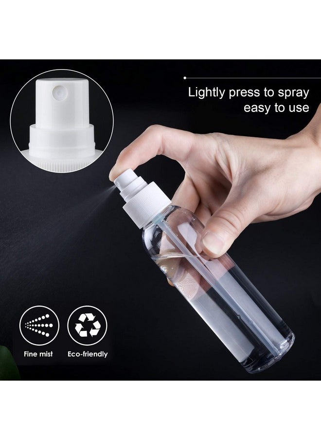 12 Pack Empty Transparent Plastic Fine Mist Spray Bottle 120 Ml (4 Oz)