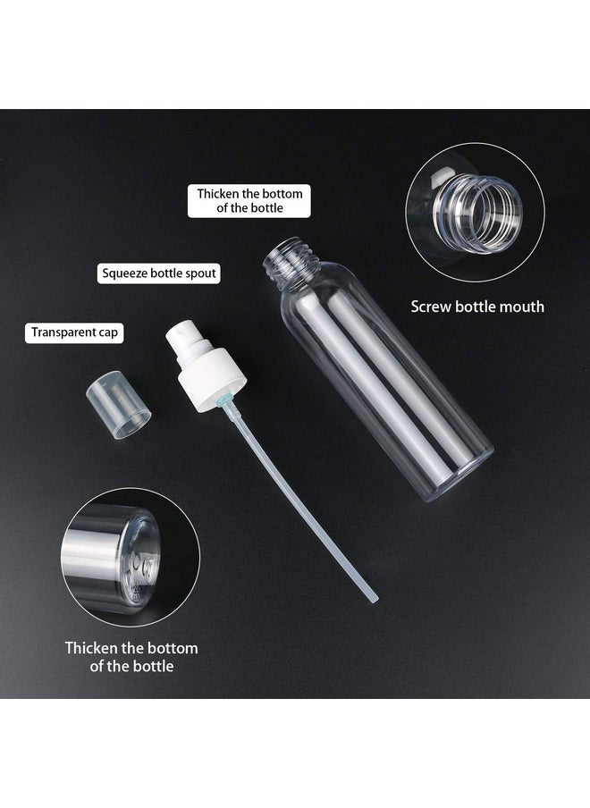 12 Pack Empty Transparent Plastic Fine Mist Spray Bottle 120 Ml (4 Oz)