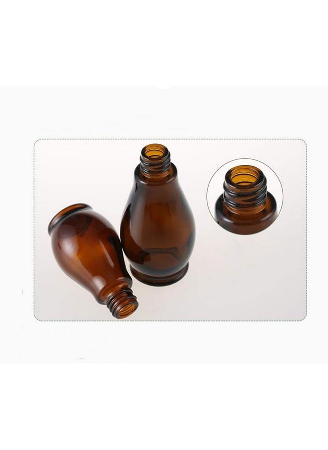 3Pcs Empty Refillable Amber Glass Spray Bottle Jars With Black Cap Cosmetic Vials Sample Packing Storage Containers Fine Mist Sprayer Automizer For Perfume Makeup Water(30Ml/1Oz)