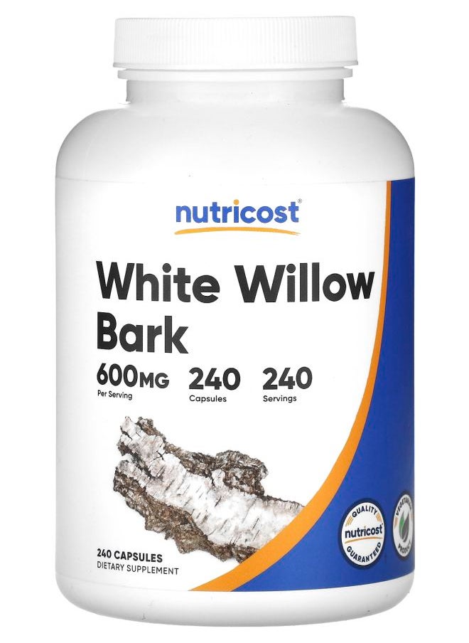 White Willow Bark 600 mg 240 Capsules