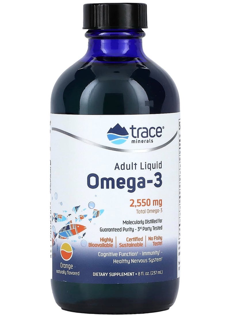 Adult Liquid Omega-3, Orange, 2,550 mg, 8 fl oz (237 ml)