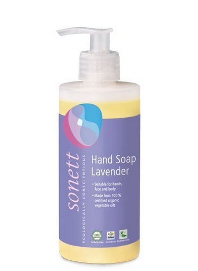 Organic Hand Soap Lavender Liquid Body Care Suitable For Hands, Face And Body (6 Count) Certified Organically Grown