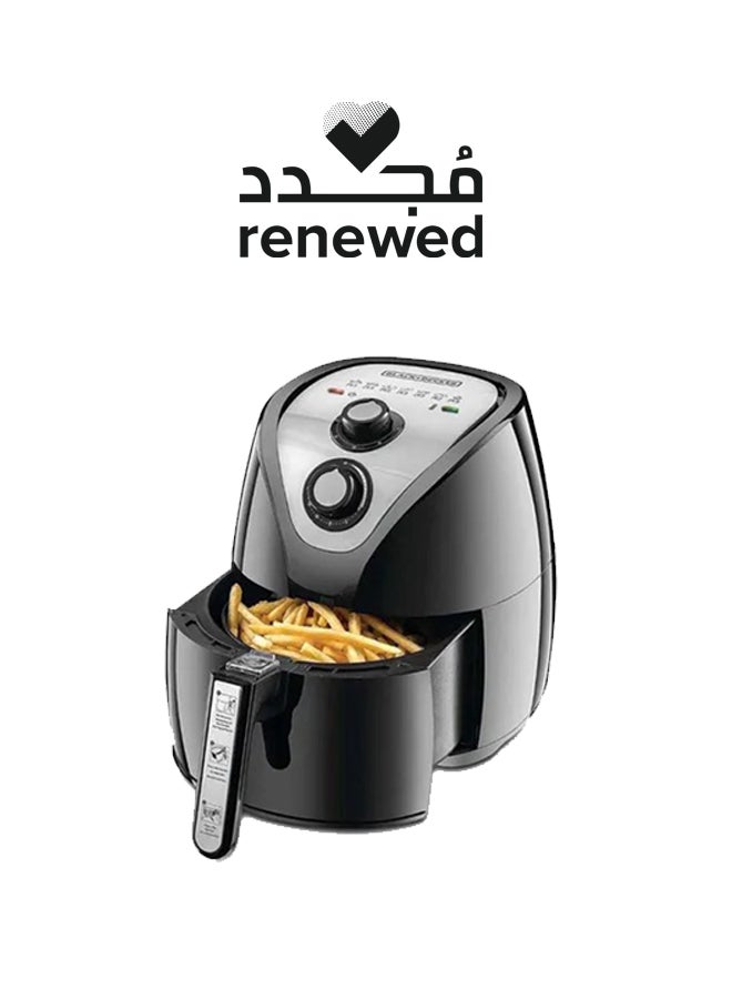 Renewed - Air Fryer With Anti Stick Rapid Air Convection Technology (Damaged Box) 2.5 L 1500 W AF200-B5 Black/Silver