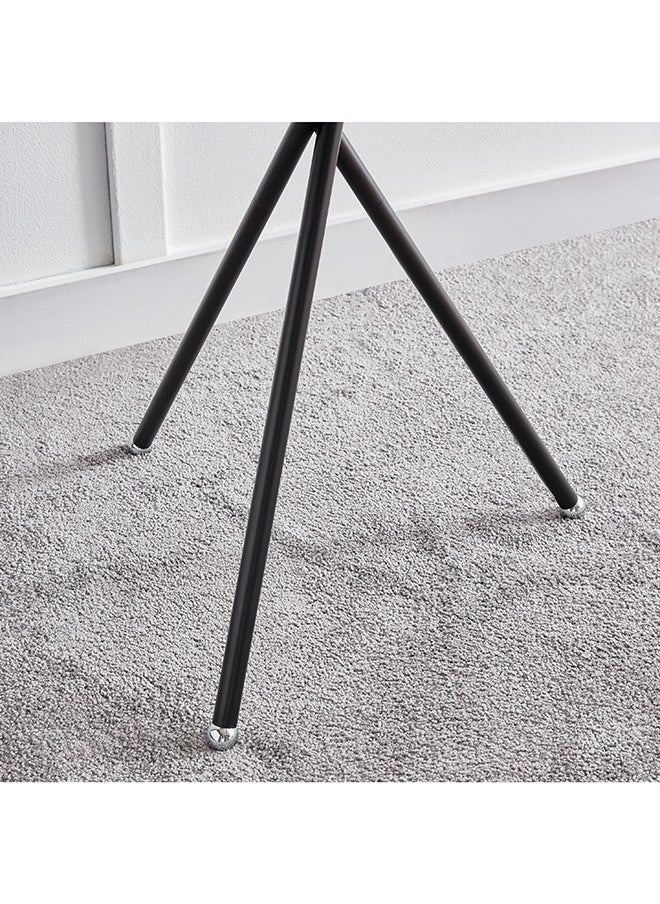 Omega Metal Floor Lamp with Side Table and Fabric Shade 37 x 163 x 37 cm