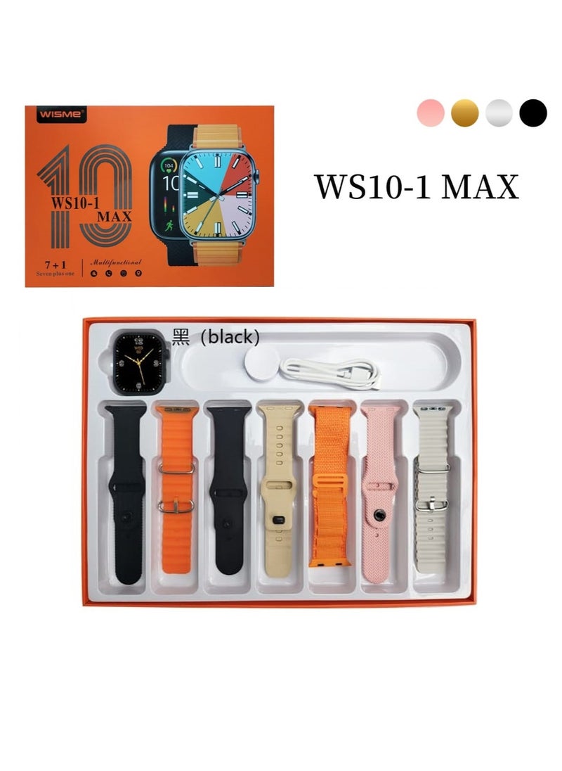 Wisme WS10-1 Max, 7-in-1 Strap Set, Fitness Tracking, Smartwatch for men