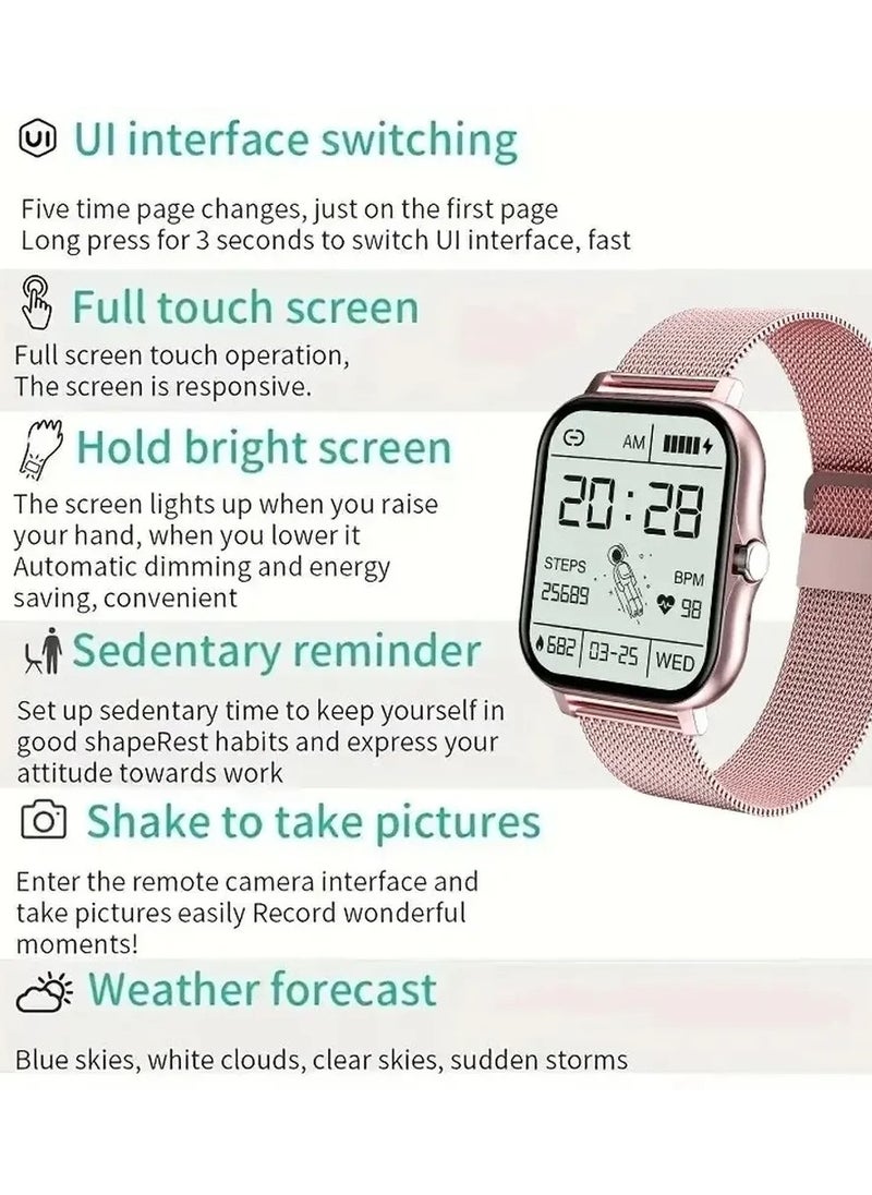 Digital Smart Watch WISME WS-81 for men and women, sports watch, fitness watches, full touch screen, bluetooth calls, New Gift