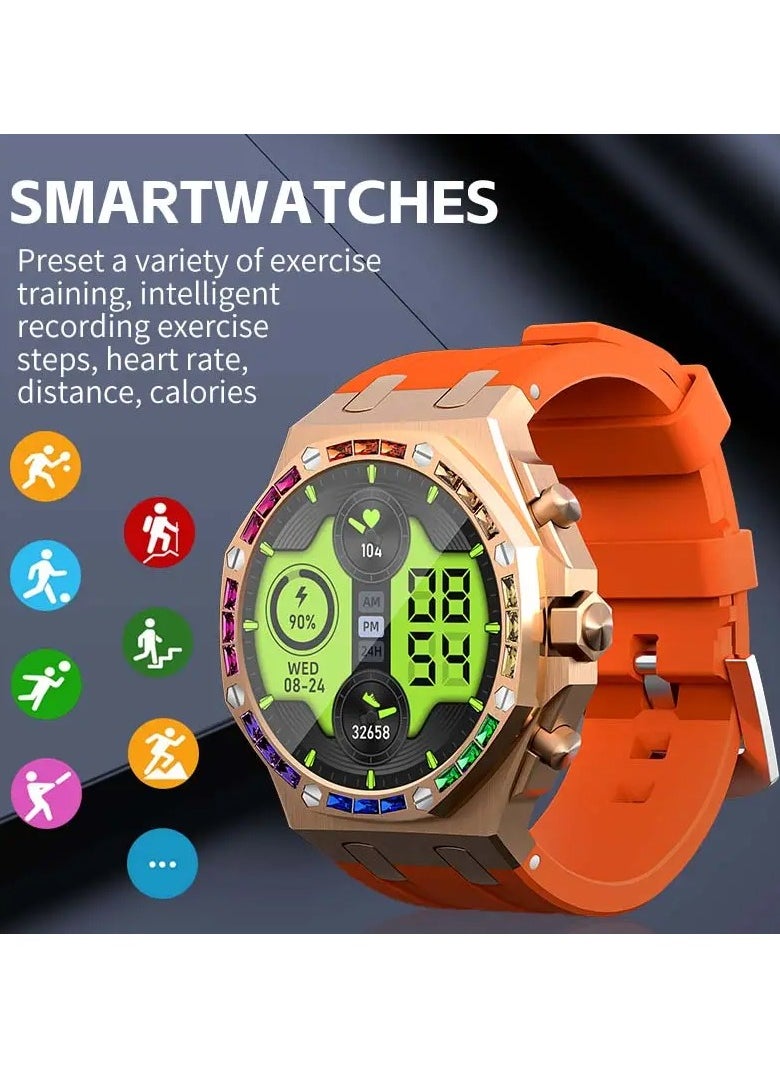 WS-50 Sports Blue Tooth Smartwatch 1.43 Inch AMOLED High Definition Display Waterproof Outdoor Smartwatch Compass Calendar Email