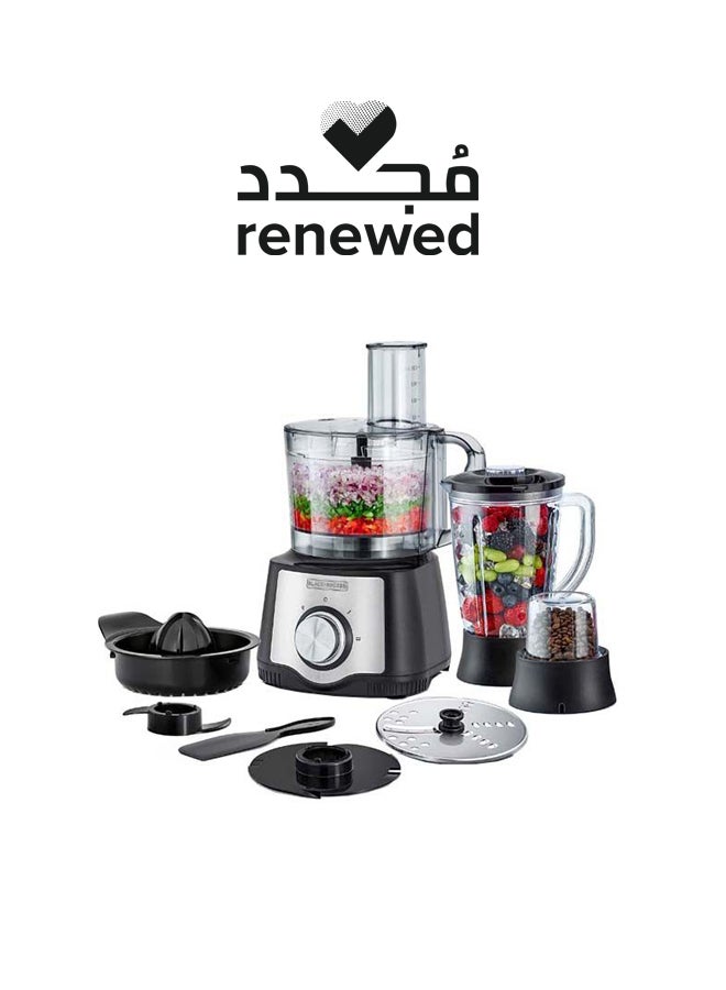 Renewed - 6-in-1 Food Processor 29 Functions (Damaged Box) 600 W FX650-B5 Black/Silver