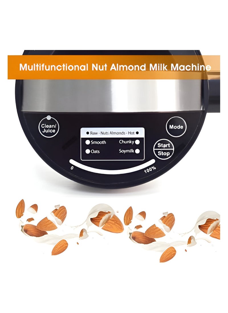 Essentials 360 Almond Milk Maker Machine – Stainless Steel Plant Milk Maker for Almond Milk, Soy Milk, Oat Milk, Cashew Milk, Coconut Milk & More