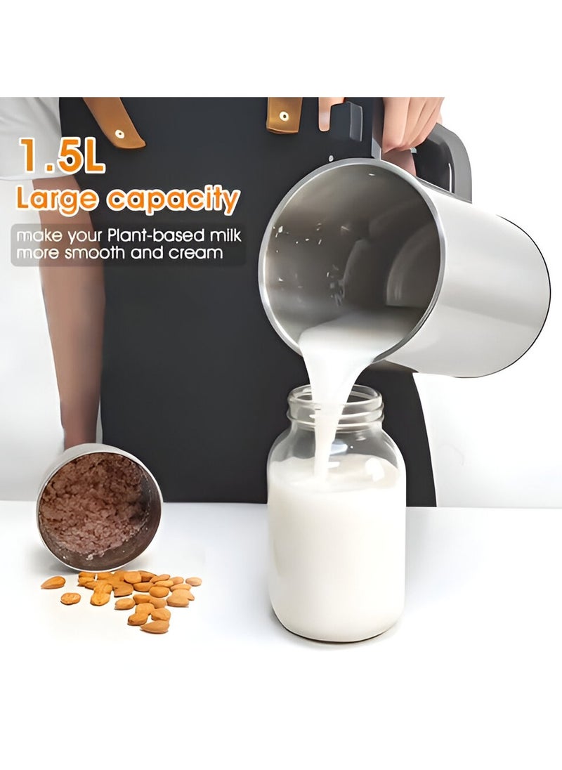 Essentials 360 Almond Milk Maker Machine – Stainless Steel Plant Milk Maker for Almond Milk, Soy Milk, Oat Milk, Cashew Milk, Coconut Milk & More