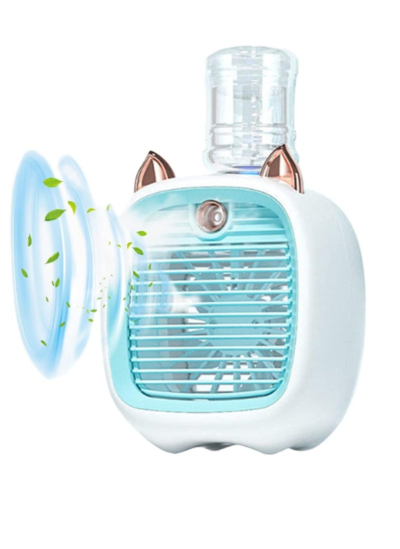 Rechargeable Mini Portable Air Conditioner Fan Cooler In 3 Speed Usb Personal Air Conditioner Fan