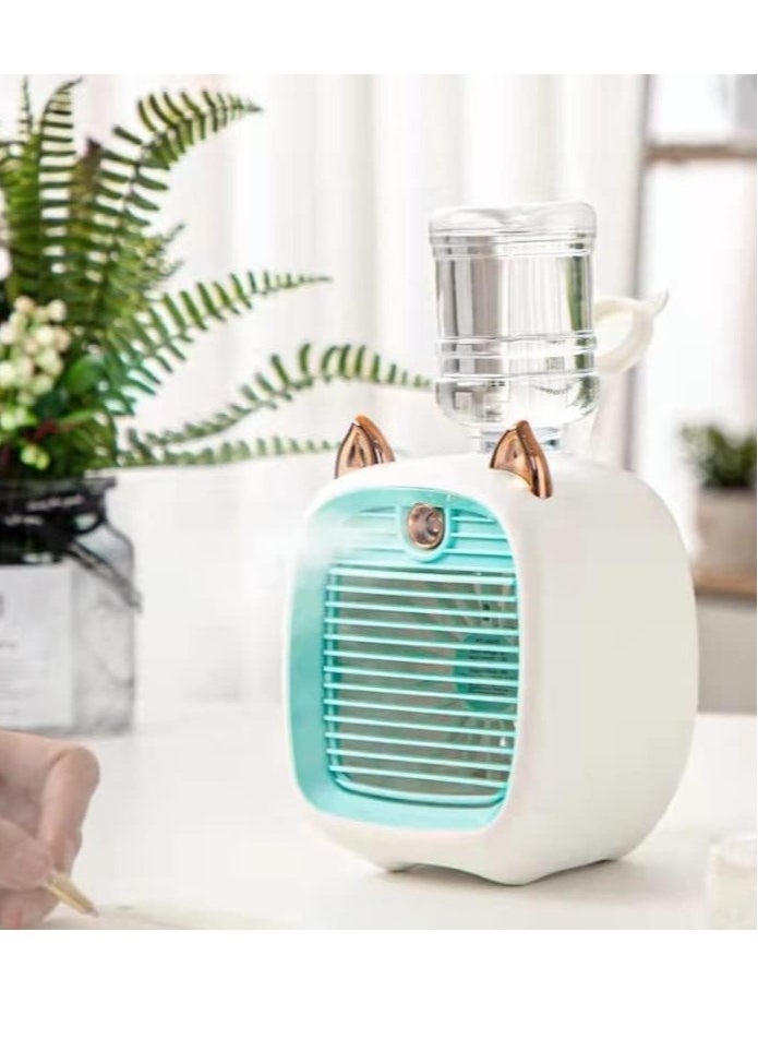 Rechargeable Mini Portable Air Conditioner Fan Cooler In 3 Speed Usb Personal Air Conditioner Fan