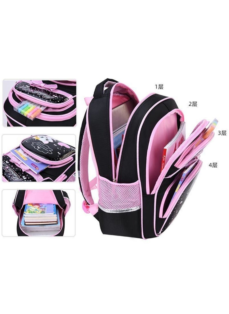 3 Pcs School Bags Backpack Set with  for Kids, Large Capacity Student Bookbag, Includes Backpack, Lunch Bag and Pencil Case, School Supplies for Boys Girls Teens