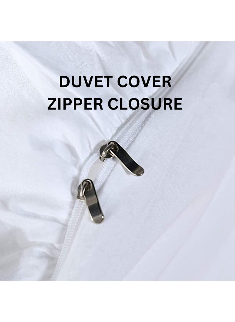 TW Premier Hotel Duvet Cover Stripe 240x260cm King Size 6 Pcs Set, 1 Duvet Cover 260x240cm (Without Filling), 1 Fitted Sheet 200x200+30cm, 2 Pillow Cases 50x75+5cm, 2 Pillow Cases 50x75cm