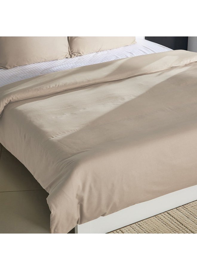 Ballina 3-Piece Solid Cotton Super King Duvet Cover Set 240 x 220 cm