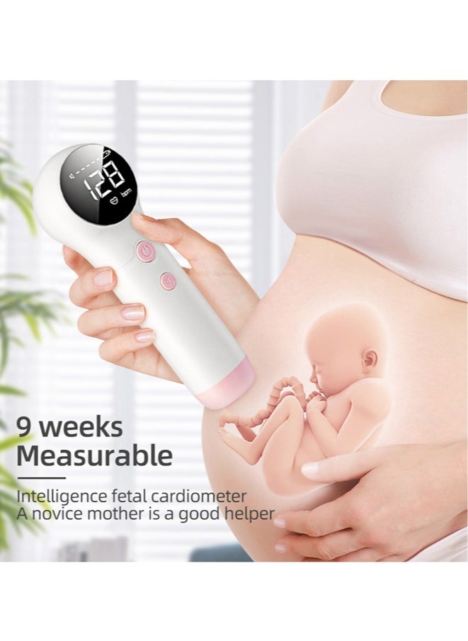 Portable Ultrasound Fetal Doppler Pregnancy Electronic Monitor For Pregnant Women Baby Fetal Movement Ultrasound Stethoscope