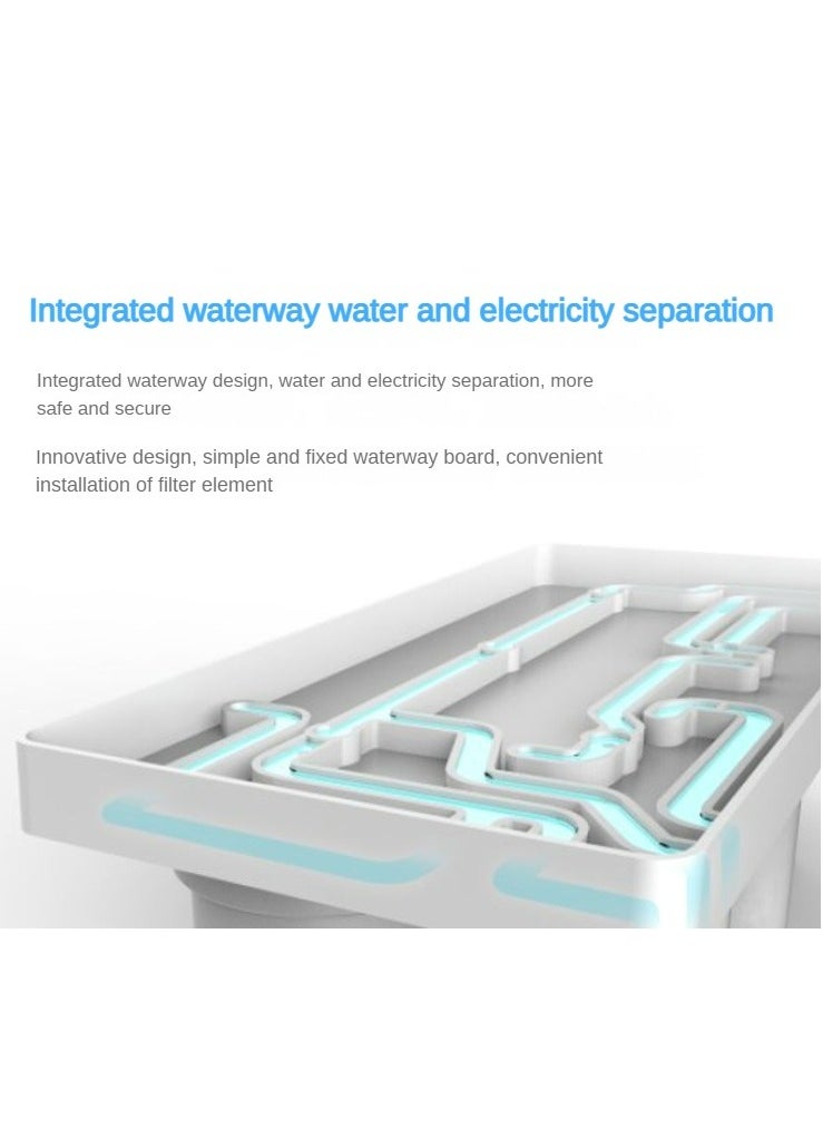 High-end Desktop Direct Drinking Water Purifier Tap Water Filtration Fully Automatic Water Inlet Purification Integrated Machine Instant Hot Adjustable Temperature Pure Water Drinking Machine for Home and Office Use Pure Water Machine with RO Reverse Osmosis UV Sterilization System
