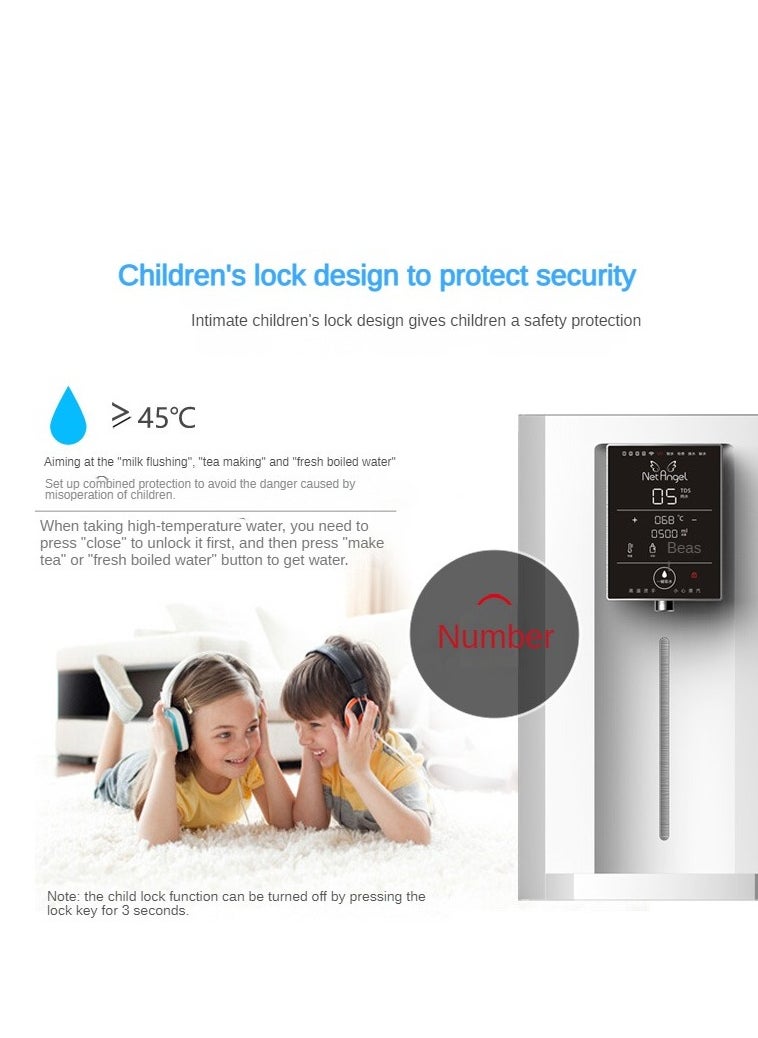 UV Sterilization Baby-Friendly Fully Automatic Instant Hot Water Desktop Water Purifier  Four-Stage RO Filtration  TDS Display