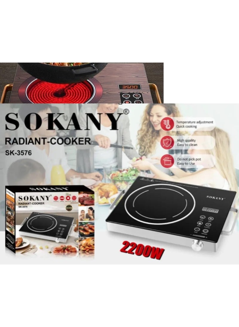 Sokany SK-3576 Portable Infrared Electric Cooker 2200 Watt SK-3576