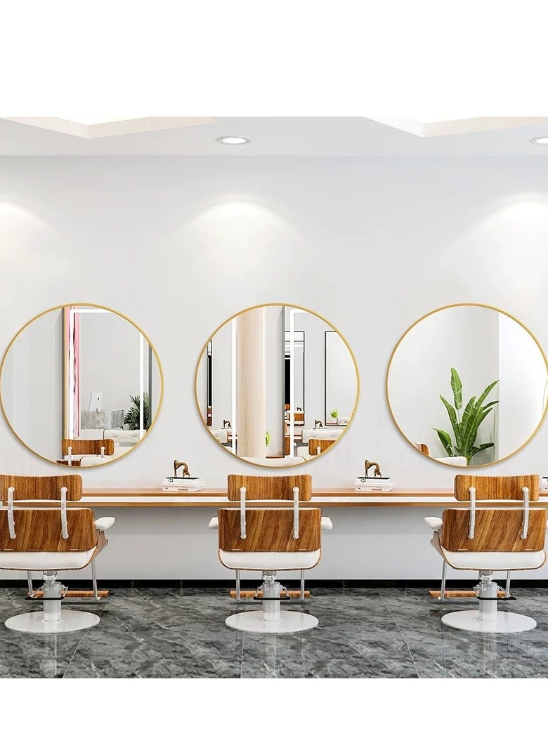 Bathroom Mirror Wanity Mirror Makeup Mirror, High Definition Glass No Punching Required Decorative Mirror, Suitable for Bathroom Bedroom Hotel Hair Salon（60*60CM）